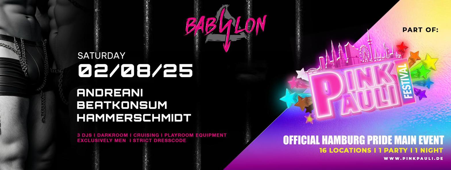 Babylon Men Only Floor Ticket | Pink Pauli Festival 2025 | 02.08.2025