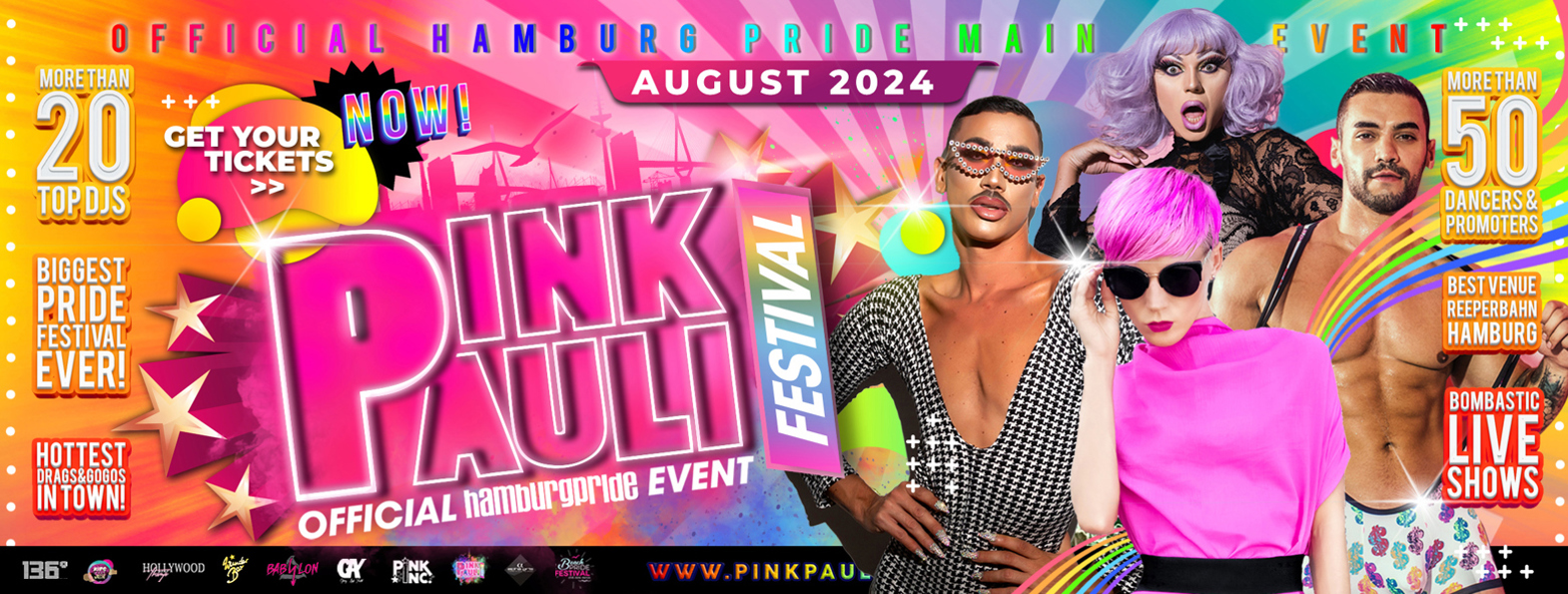 Pink Pauli Festival offiz. Abschlussparty zum Hamburger CSD 2024 | Sa, 03.08.24