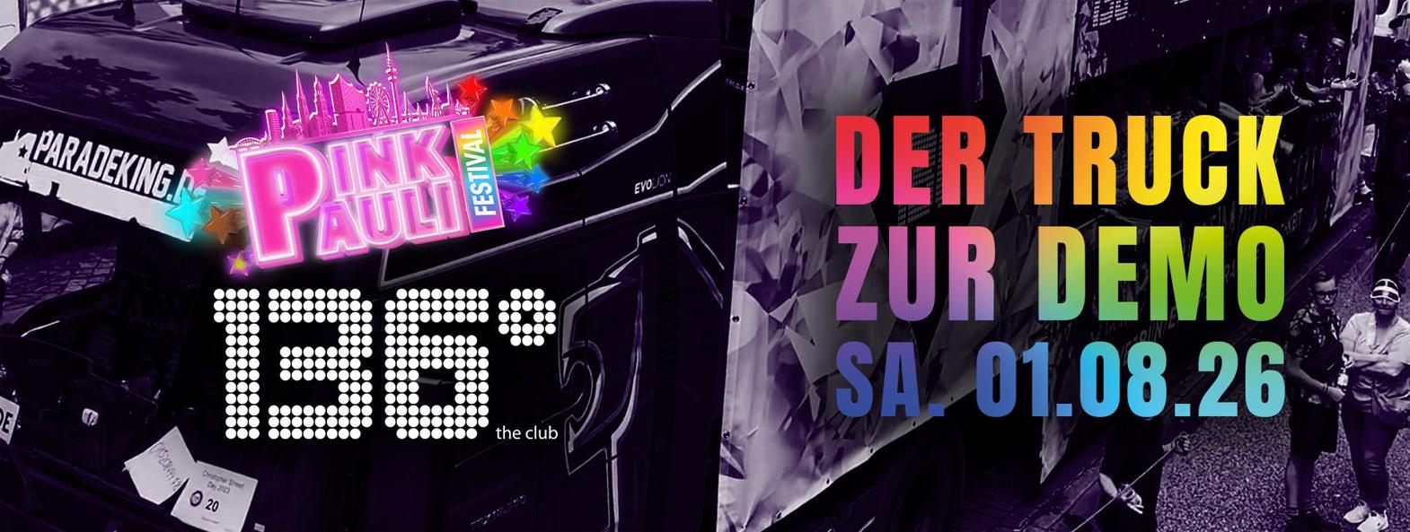 CSD Pink Pauli Festival 136 Grad Truck zum Hamburg Pride 2026 | Samstag, 01.08.2026